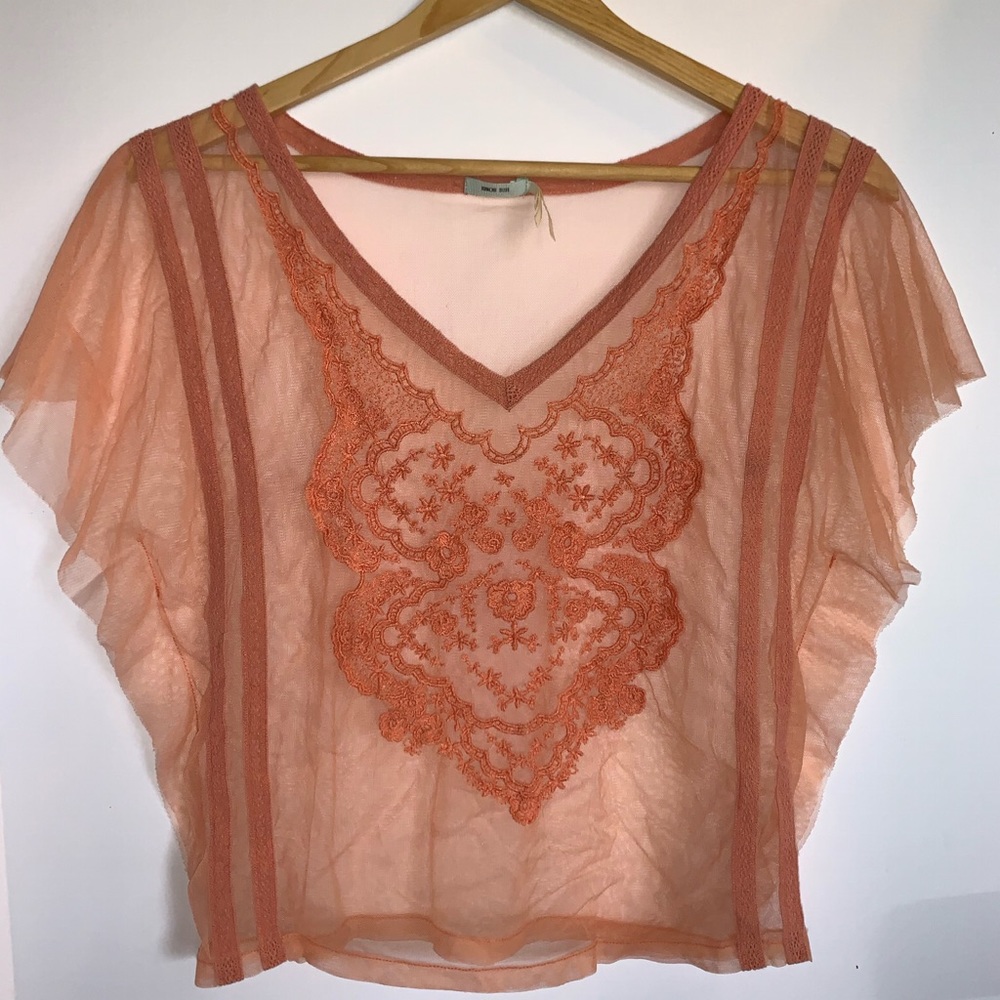 Urban Outfitters Kimchi Blue embellished sheer top